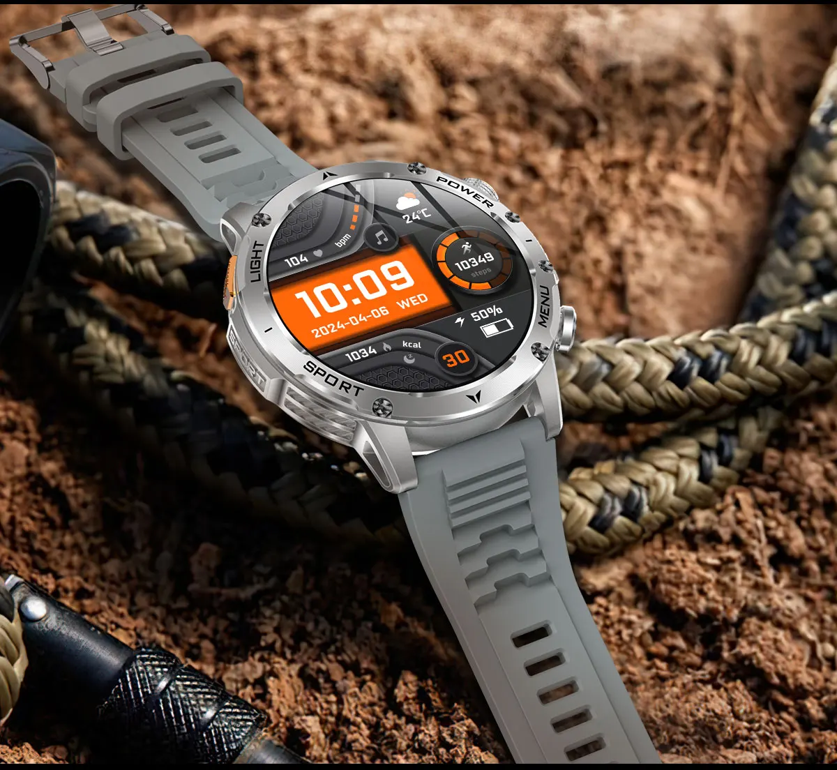2025 1000mAh Super Capacity Battery Adult Men Smart Watch 1.7-inch Large Screen Bluetooth Call IP68 Waterproof SmartWatch Sports