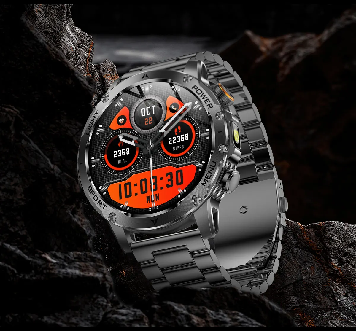 2025 1000mAh Super Capacity Battery Adult Men Smart Watch 1.7-inch Large Screen Bluetooth Call IP68 Waterproof SmartWatch Sports