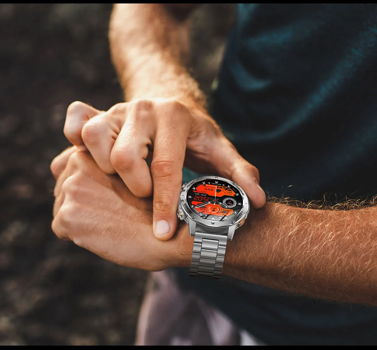 2025 1000mAh Super Capacity Battery Adult Men Smart Watch 1.7-inch Large Screen Bluetooth Call IP68 Waterproof SmartWatch Sports
