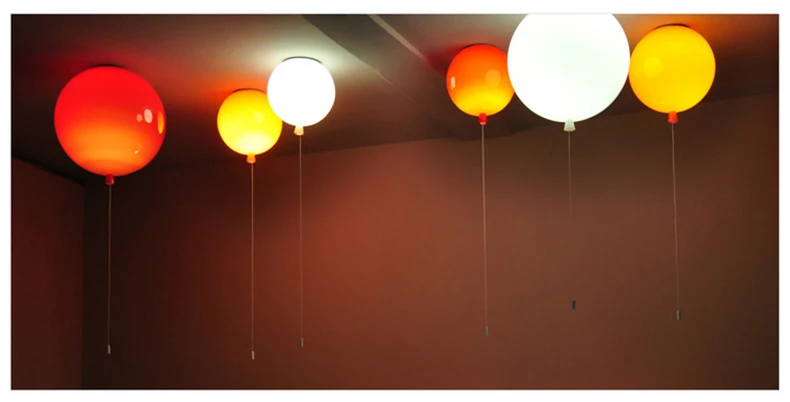 Modern Colorful Balloon Ceiling Lamp For Bedroom Children's Room Nordic Home Decor Luminaries E27 Acrylic Ceiling Light Fixtures