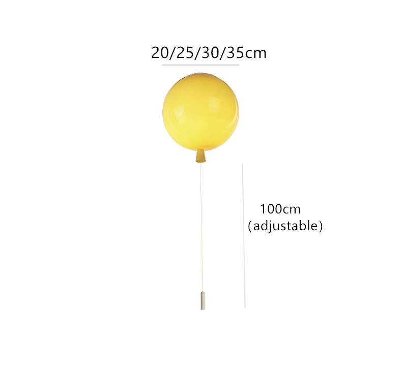 Modern Colorful Balloon Ceiling Lamp For Bedroom Children's Room Nordic Home Decor Luminaries E27 Acrylic Ceiling Light Fixtures