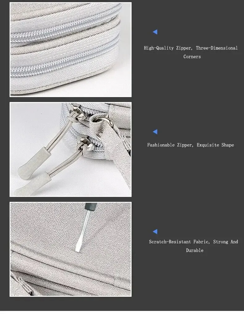 1Pc NEW Travel Organizer Bag Cable Storage Organizers Pouch Carry Case Portable Waterproof Double Layers Storage Bags Cable Cord