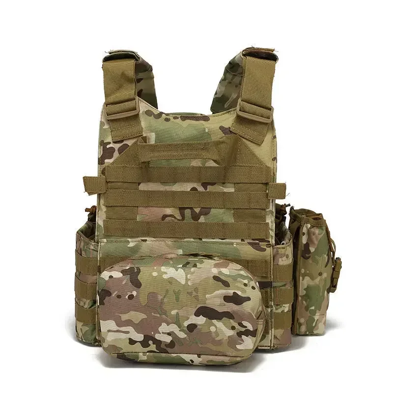 Nylon Gear Tactical Vest Body Armor Hunting Carrier Airsoft Accessories 6094 Pouch Combat Camo Vest
