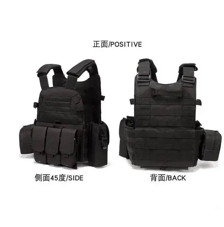 Nylon Gear Tactical Vest Body Armor Hunting Carrier Airsoft Accessories 6094 Pouch Combat Camo Vest