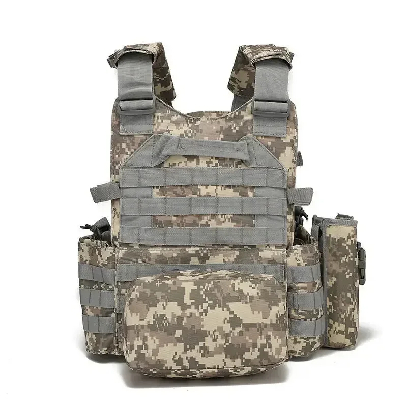 Nylon Gear Tactical Vest Body Armor Hunting Carrier Airsoft Accessories 6094 Pouch Combat Camo Vest