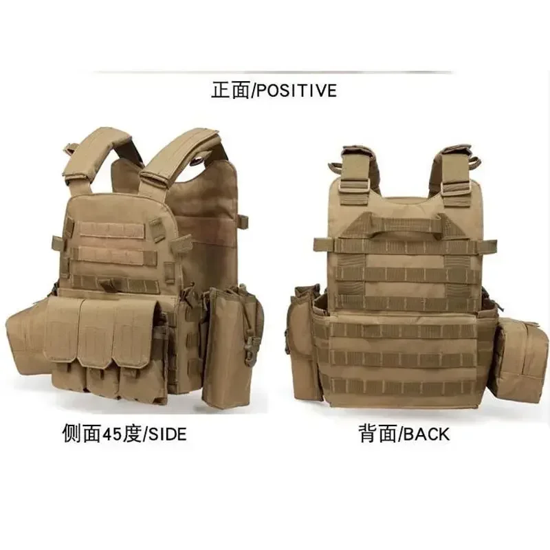 Nylon Gear Tactical Vest Body Armor Hunting Carrier Airsoft Accessories 6094 Pouch Combat Camo Vest