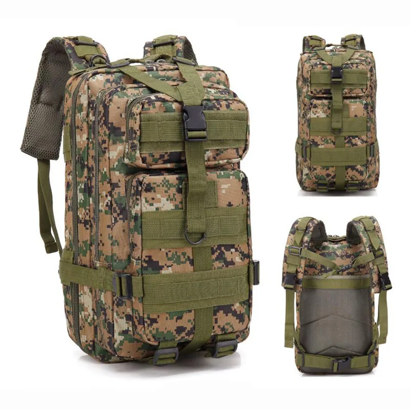 3P Tactical Backpack 20L-25L 1000D Nylon Outdoor Hiking Camping Traveling Fishing For Men Hunting Bag Sport Backpack