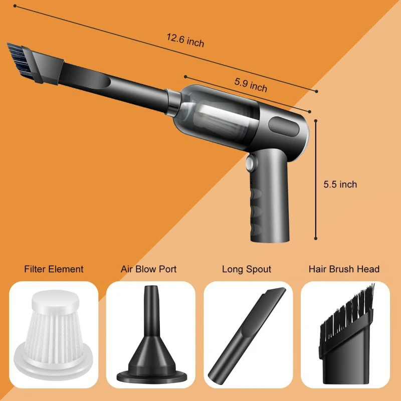 Wireless 690000Pa Car Vacuum Portabale Cleaner Cordless Handheld Vacuum High-power Vacuum Cleaner For Home Office Vacuum