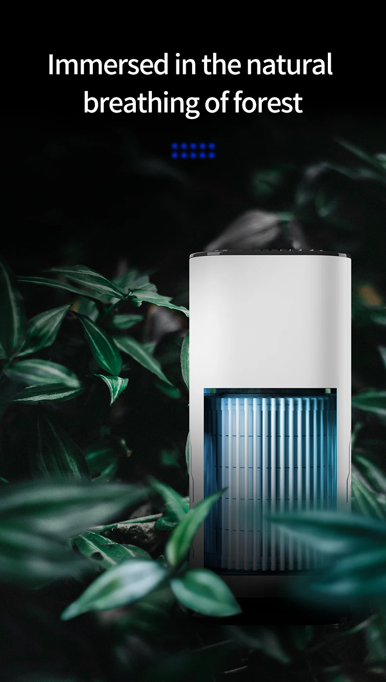 2026 New Car Air Purifier Negative Ion Air Car Oxygen Bar Odor Removal Car Air Purifier Car Home Dual-use