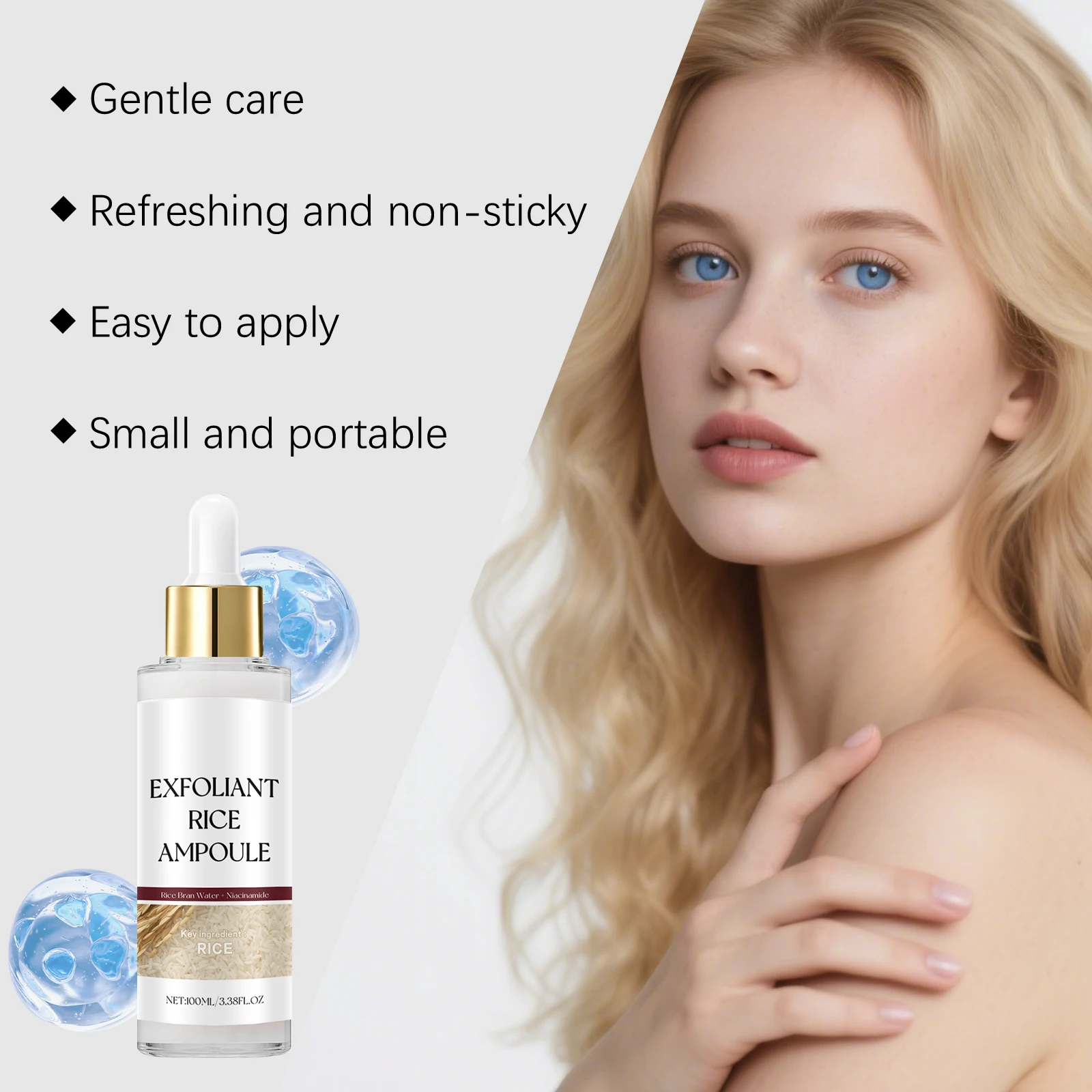 Korean Exfoliating Facial Serum Cleansing Pores Remove Dead Skin Purify Oil Control Smoothing Brightening Moisturizing Ampoule