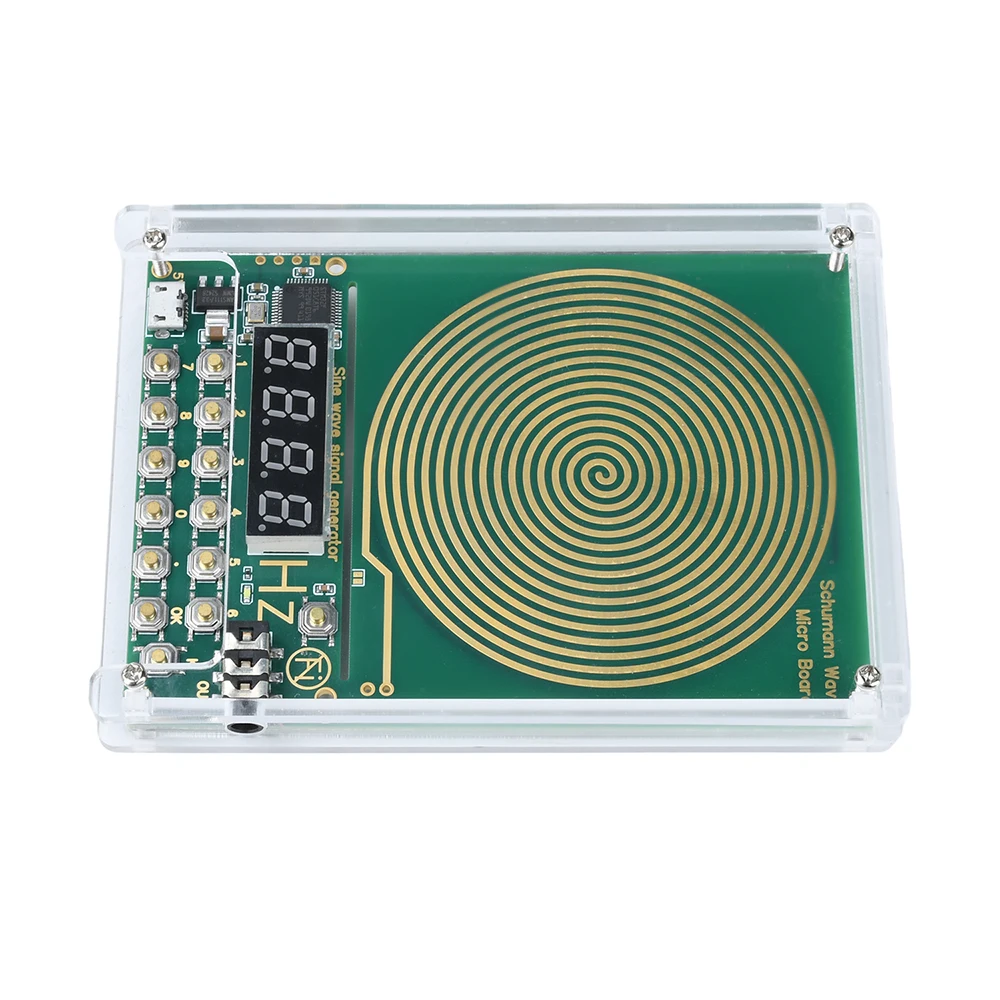 7.83HZ Schumann Wave Generator 0.01Hz~100000Hz Adjustable Frequency Sine Wave Generators 3.5MM Audio Resonator DC 5V Micro USB