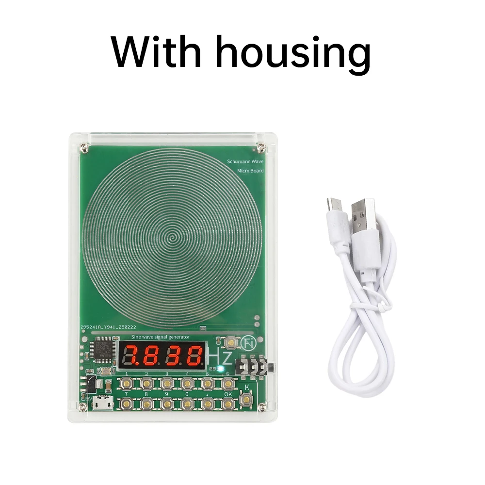 7.83HZ Schumann Wave Generator 0.01Hz~100000Hz Adjustable Frequency Sine Wave Generators 3.5MM Audio Resonator DC 5V Micro USB