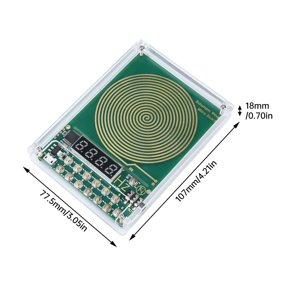 7.83HZ Schumann Wave Generator 0.01Hz~100000Hz Adjustable Frequency Sine Wave Generators 3.5MM Audio Resonator DC 5V Micro USB