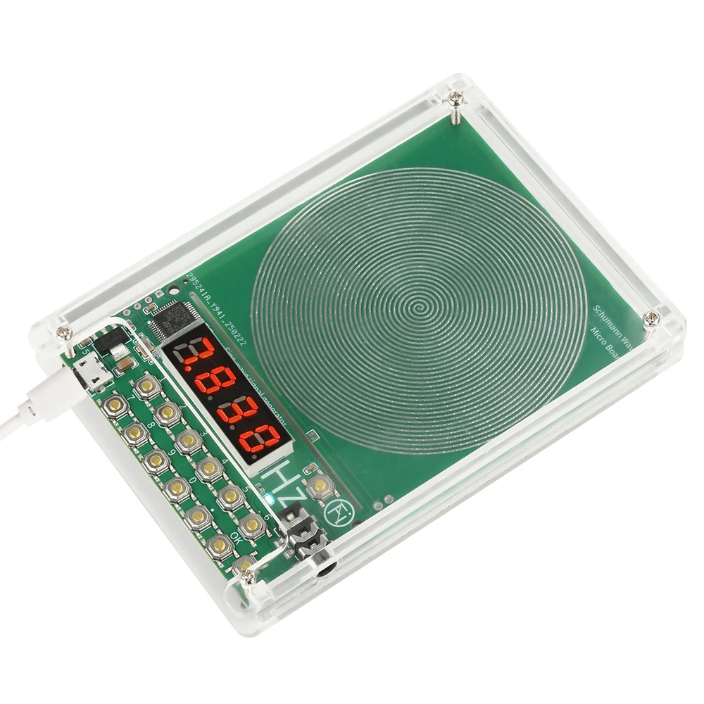 7.83HZ Schumann Wave Generator 0.01Hz~100000Hz Adjustable Frequency Sine Wave Generators 3.5MM Audio Resonator DC 5V Micro USB