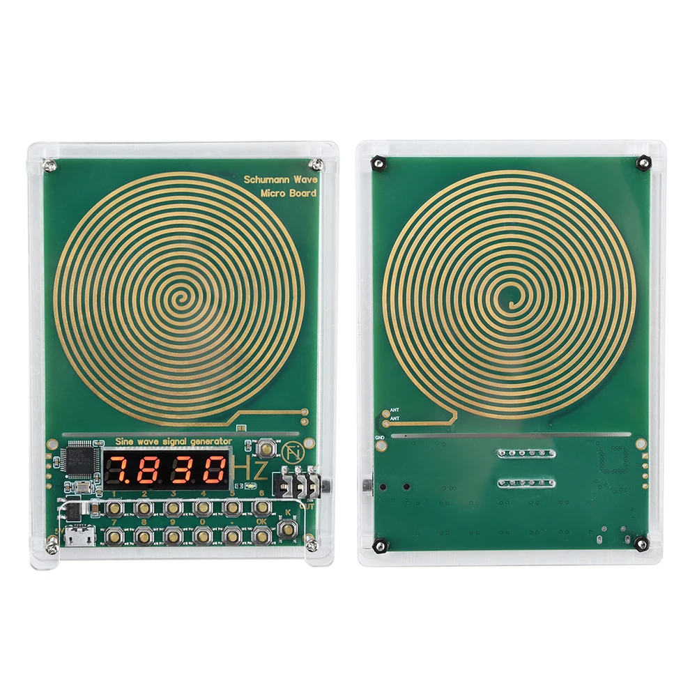 7.83HZ Schumann Wave Generator 0.01Hz~100000Hz Adjustable Frequency Sine Wave Generators 3.5MM Audio Resonator DC 5V Micro USB
