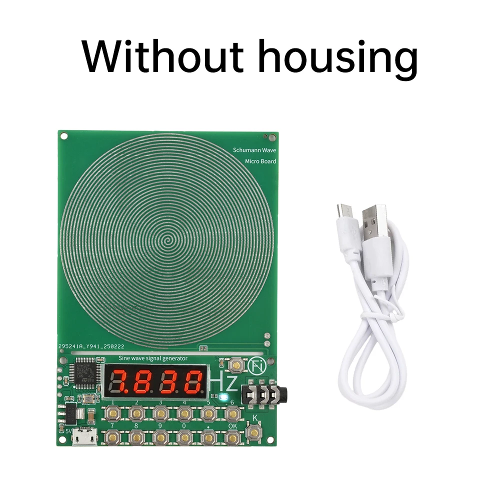 7.83HZ Schumann Wave Generator 0.01Hz~100000Hz Adjustable Frequency Sine Wave Generators 3.5MM Audio Resonator DC 5V Micro USB