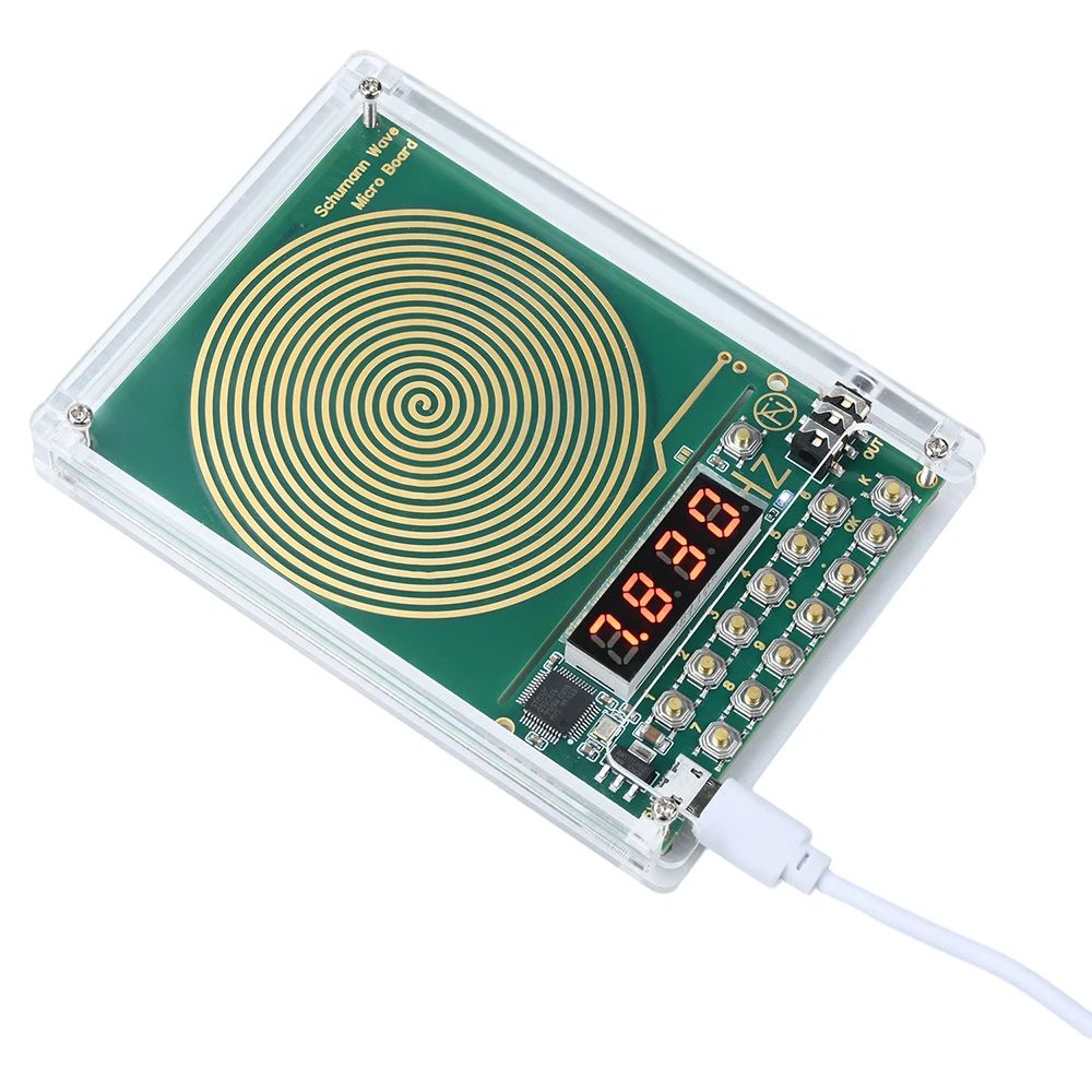 7.83HZ Schumann Wave Generator 0.01Hz~100000Hz Adjustable Frequency Sine Wave Generators 3.5MM Audio Resonator DC 5V Micro USB