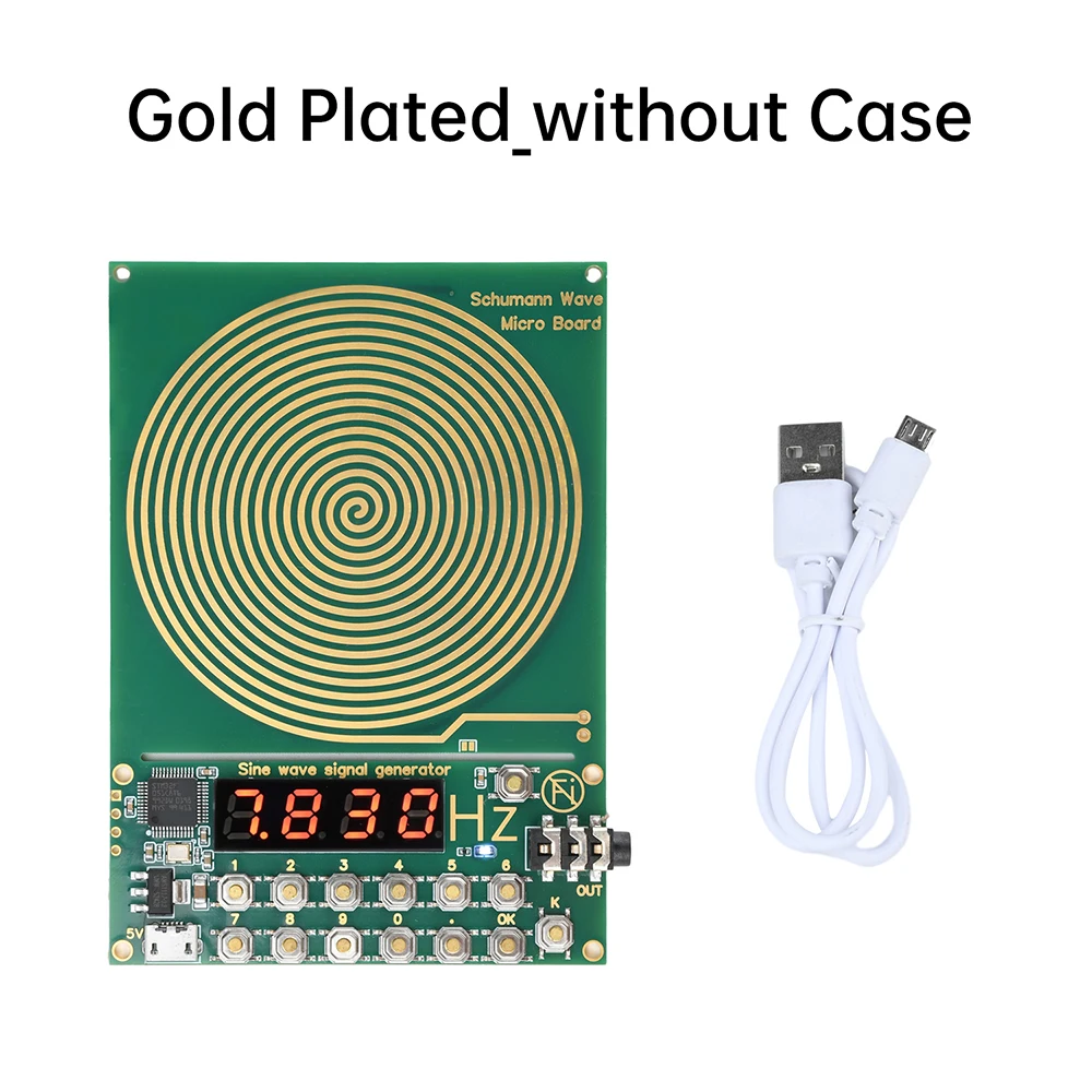 7.83HZ Schumann Wave Generator 0.01Hz~100000Hz Adjustable Frequency Sine Wave Generators 3.5MM Audio Resonator DC 5V Micro USB