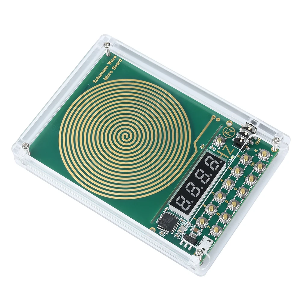 7.83HZ Schumann Wave Generator 0.01Hz~100000Hz Adjustable Frequency Sine Wave Generators 3.5MM Audio Resonator DC 5V Micro USB