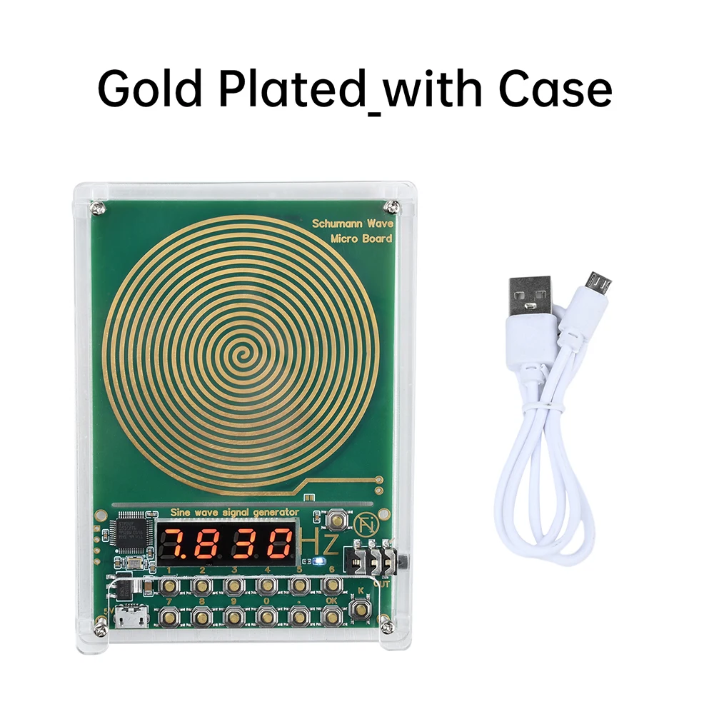 7.83HZ Schumann Wave Generator 0.01Hz~100000Hz Adjustable Frequency Sine Wave Generators 3.5MM Audio Resonator DC 5V Micro USB