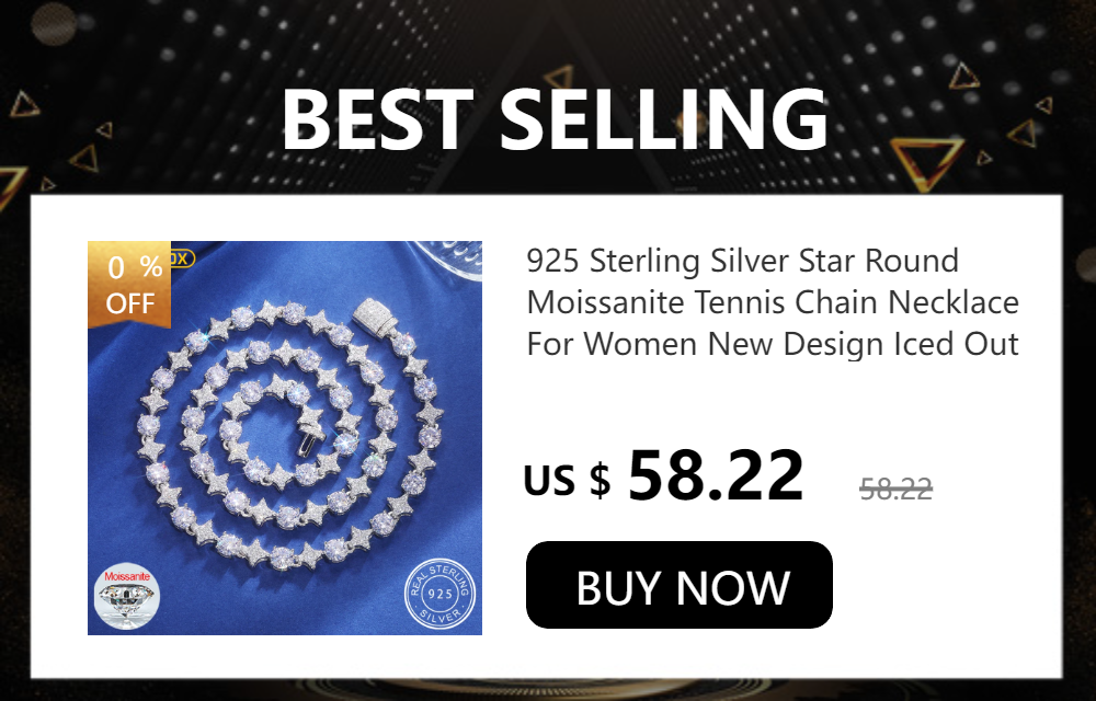 High Quality 316L Stainless Steel D VVS1 Moissanite Tennis Bracelet Iced Out Waterproof Daily Jewelry Chain Gifts for Men Women