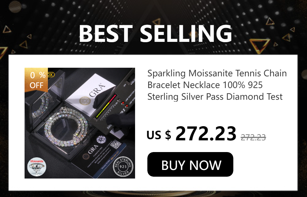 High Quality 316L Stainless Steel D VVS1 Moissanite Tennis Bracelet Iced Out Waterproof Daily Jewelry Chain Gifts for Men Women