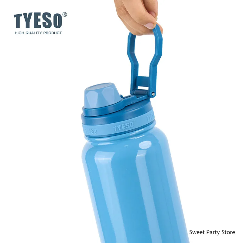 Tyeso Stainless Steel Thermos Mug Outdoor Sports Keeps Cold and Heat High Capacity Thermo Bottle Travel Vacuum Flask Thermal Cup