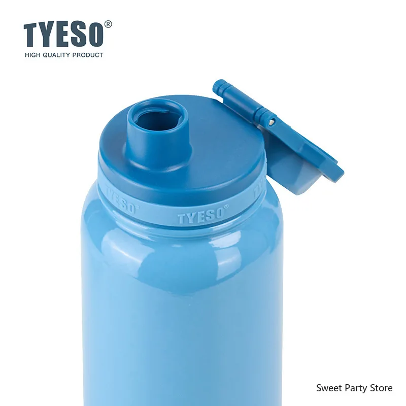 Tyeso Stainless Steel Thermos Mug Outdoor Sports Keeps Cold and Heat High Capacity Thermo Bottle Travel Vacuum Flask Thermal Cup