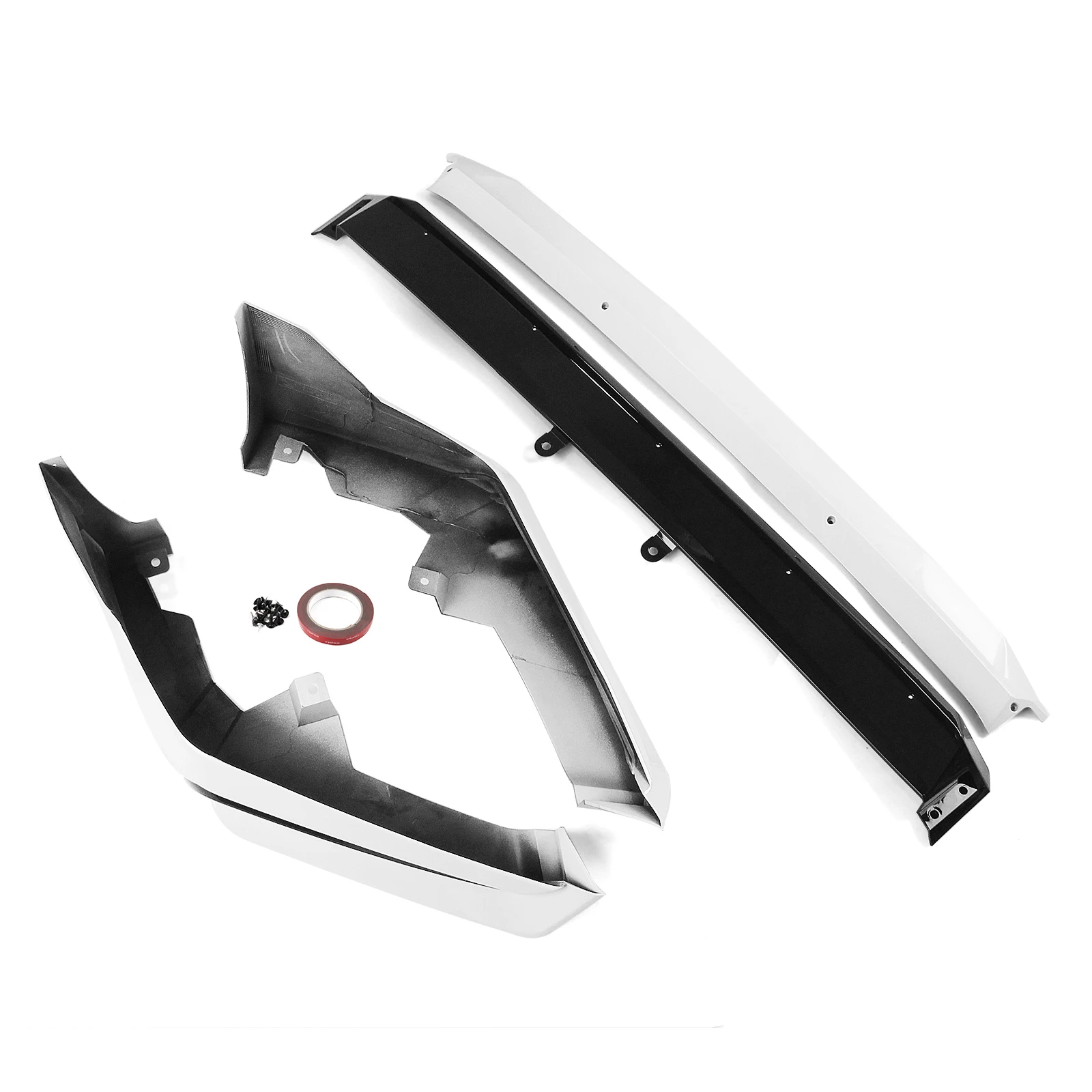 For 2022-24 Honda Civic Sedan And Hatchback Models YOFER Style Front Bumper Spoiler Lip Blade + Lower Side Splitter Corner Cover