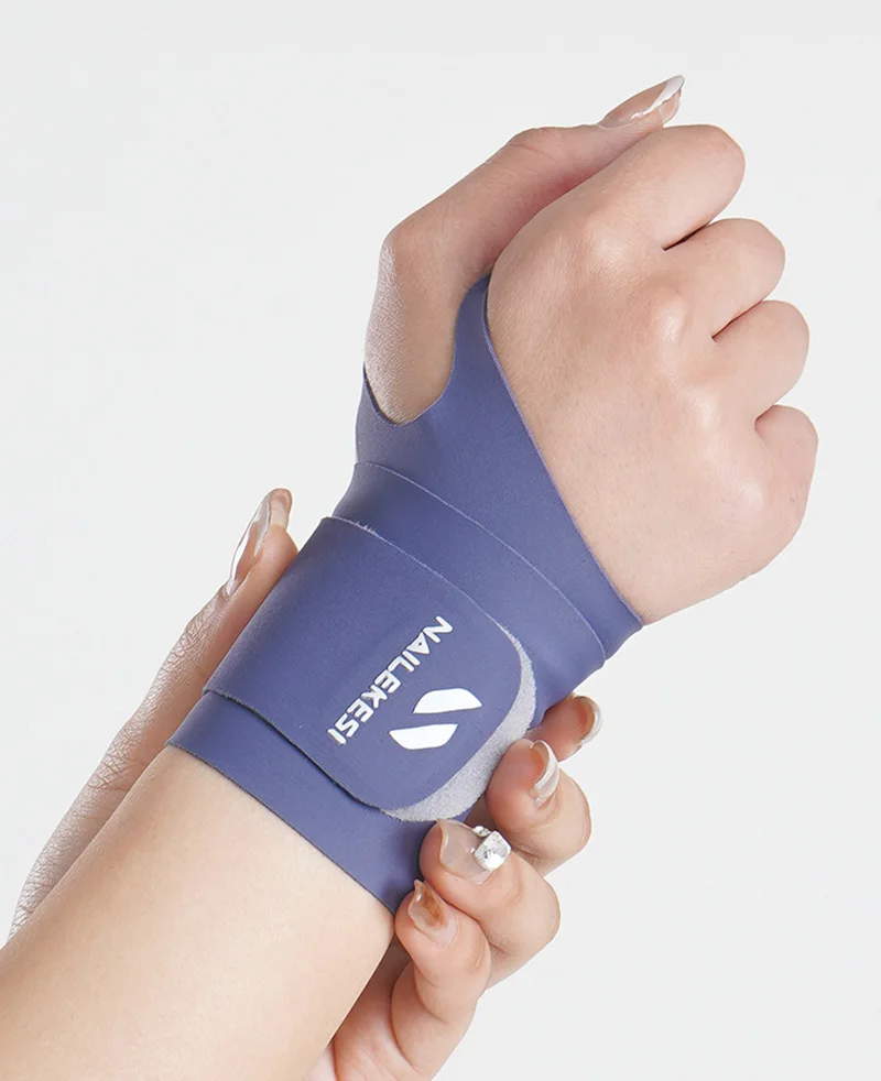 Ultra-thin Wrist Guard Lightweight Breathable Nylon Sports Wristband Adjustable Wrist Support for Basketball Tennis Badminton