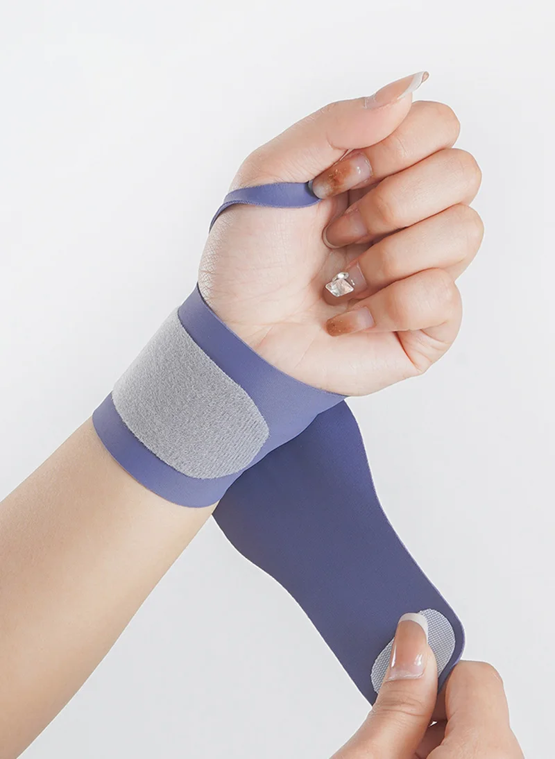 Ultra-thin Wrist Guard Lightweight Breathable Nylon Sports Wristband Adjustable Wrist Support for Basketball Tennis Badminton