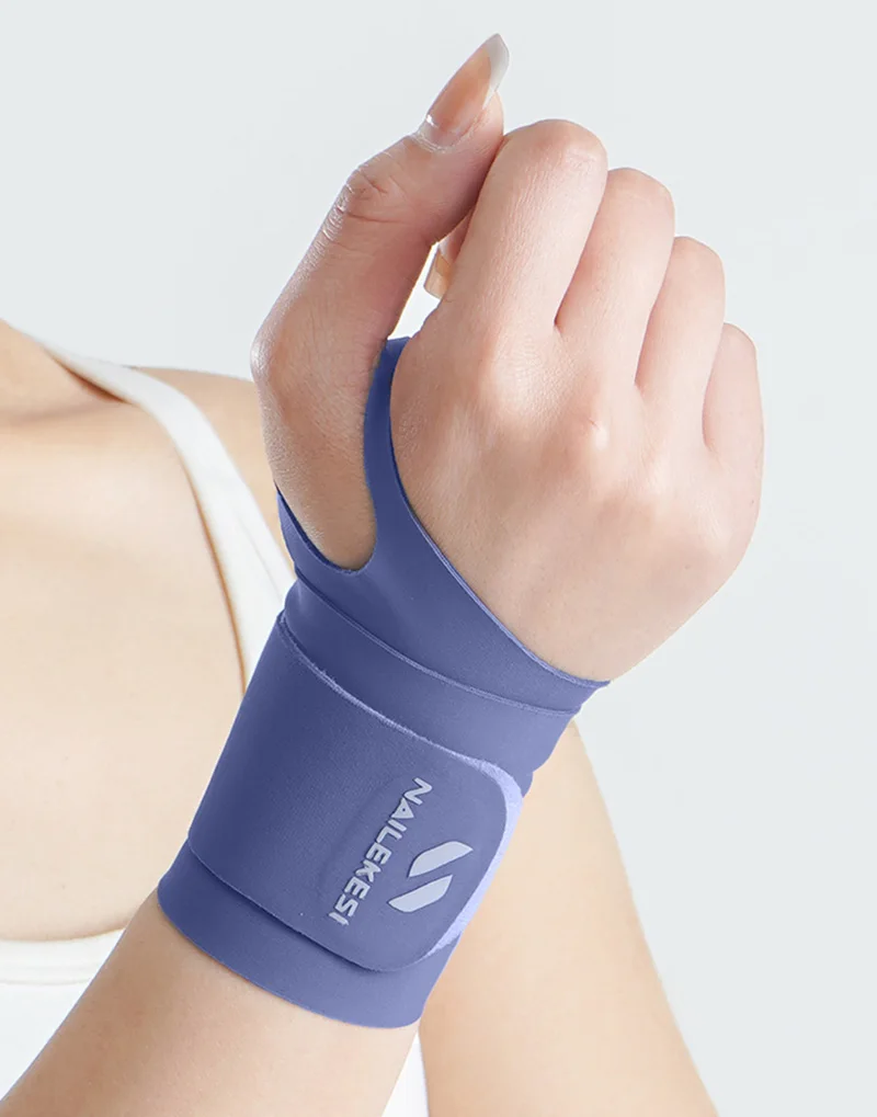 Ultra-thin Wrist Guard Lightweight Breathable Nylon Sports Wristband Adjustable Wrist Support for Basketball Tennis Badminton