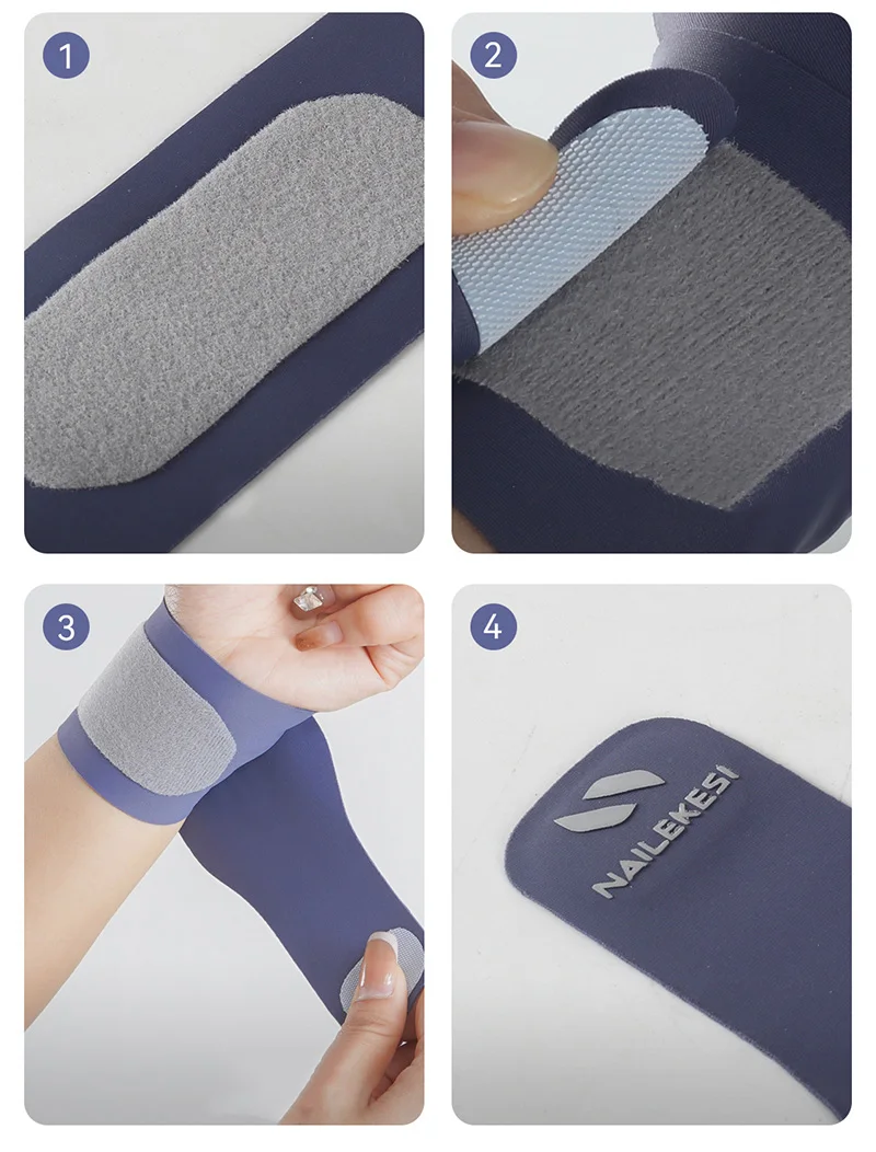 Ultra-thin Wrist Guard Lightweight Breathable Nylon Sports Wristband Adjustable Wrist Support for Basketball Tennis Badminton