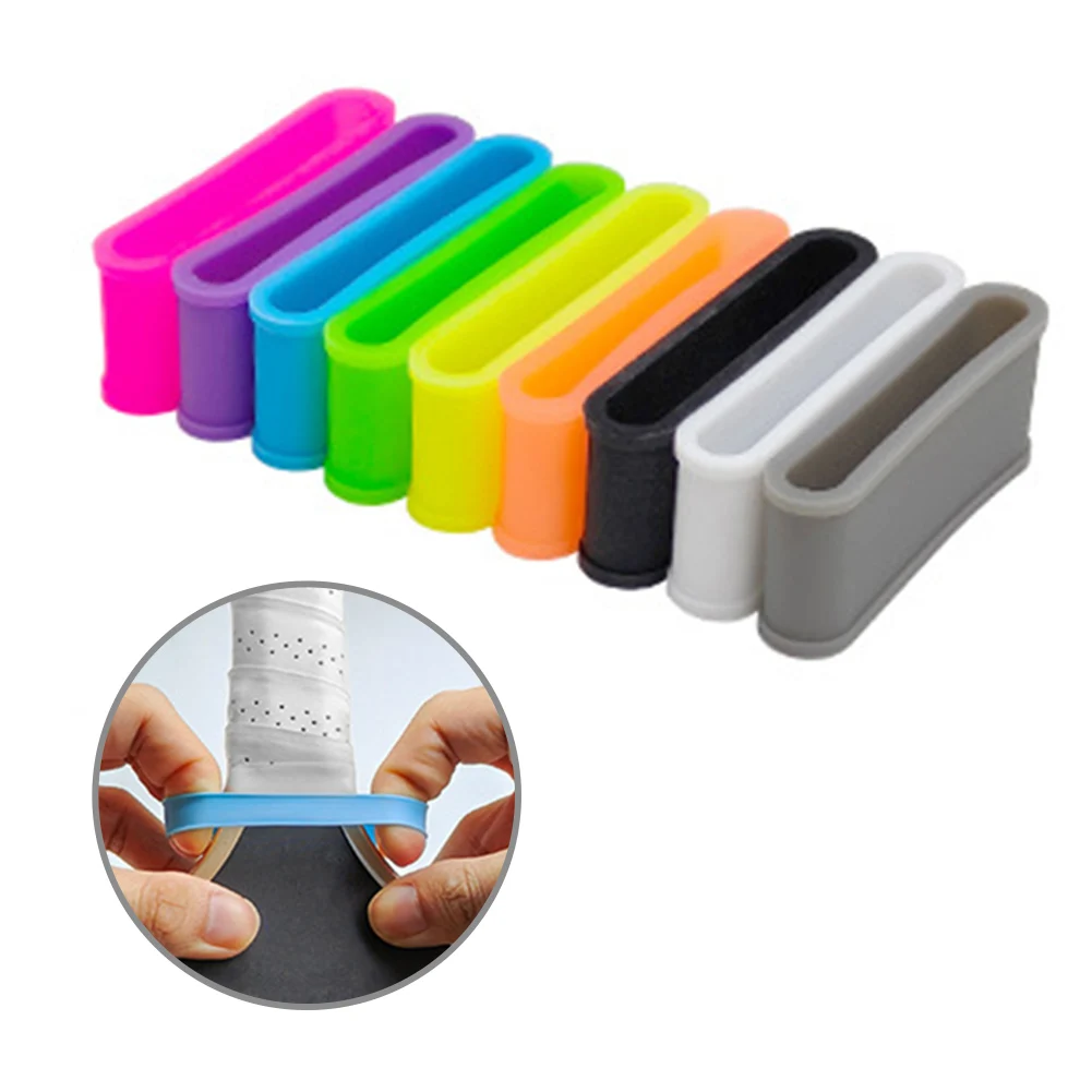9pcs Tennis Racket Grip Rings Pickleball Paddle Racket Grip Bands Tennis Racquet Secures Overgrip Ring Tennis Accessories