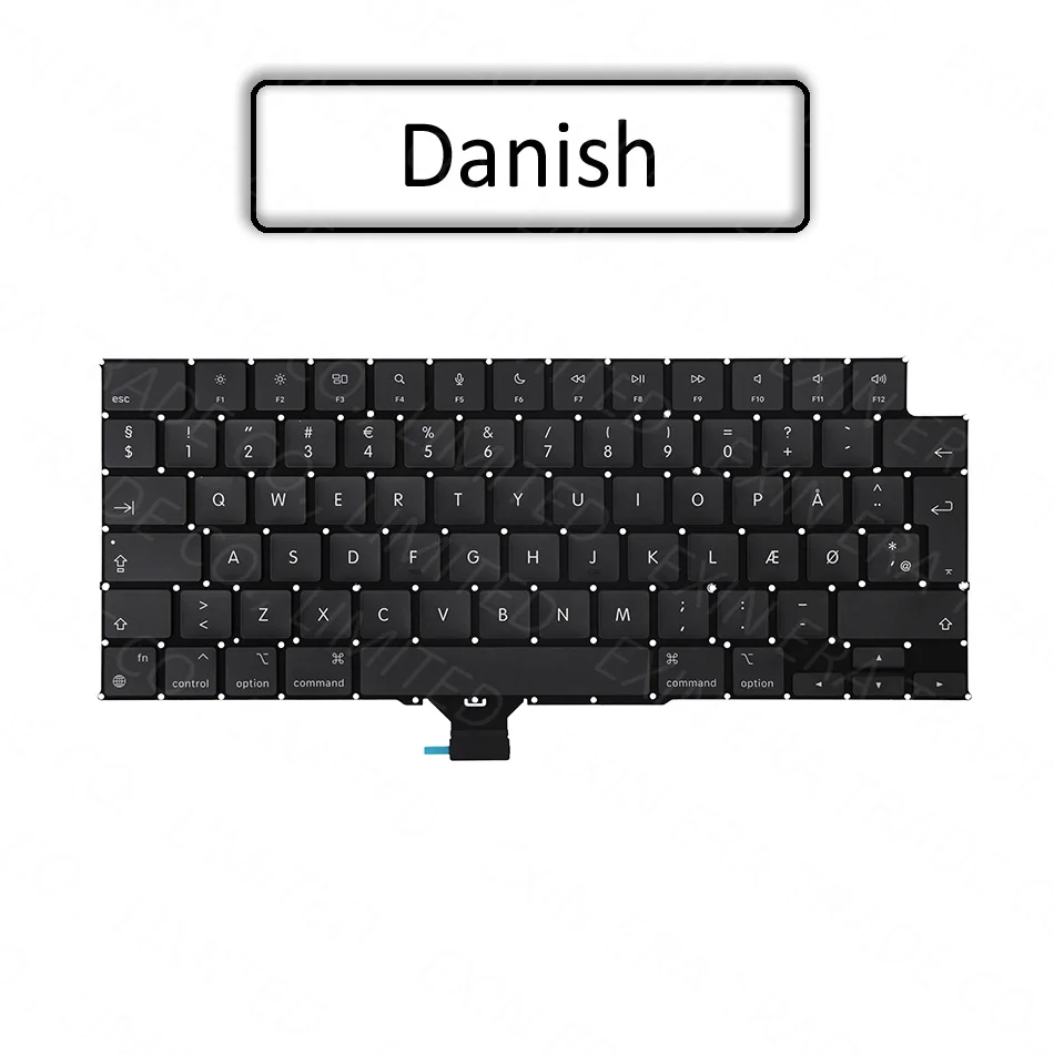 New Laptop A2918 A2992 US UK Euro Keyboard English for Macbook Pro Retina M3 14" French German Spanish Turkish Italian 2023 Year