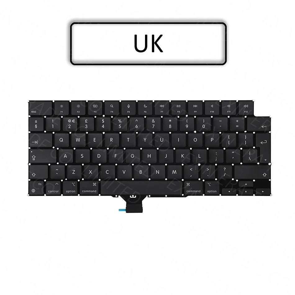 New Laptop A2918 A2992 US UK Euro Keyboard English for Macbook Pro Retina M3 14" French German Spanish Turkish Italian 2023 Year