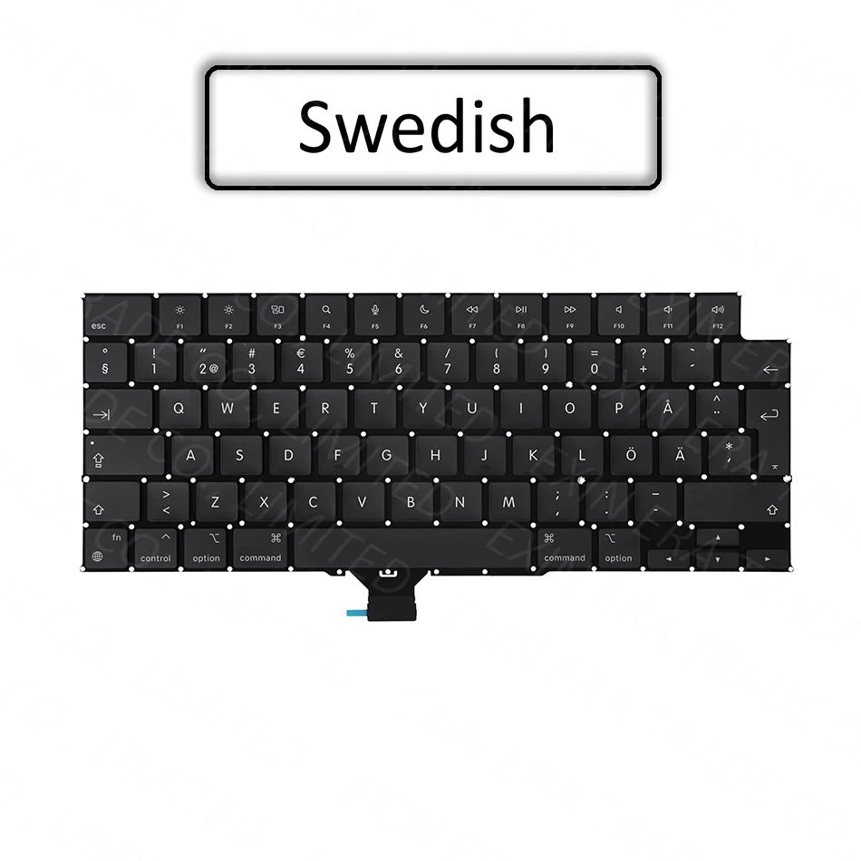 New Laptop A2918 A2992 US UK Euro Keyboard English for Macbook Pro Retina M3 14" French German Spanish Turkish Italian 2023 Year