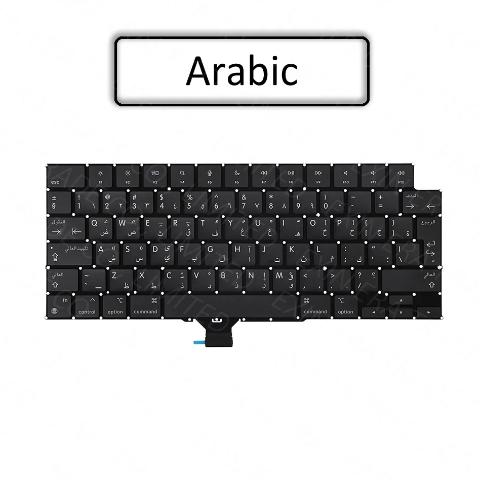 New Laptop A2918 A2992 US UK Euro Keyboard English for Macbook Pro Retina M3 14" French German Spanish Turkish Italian 2023 Year