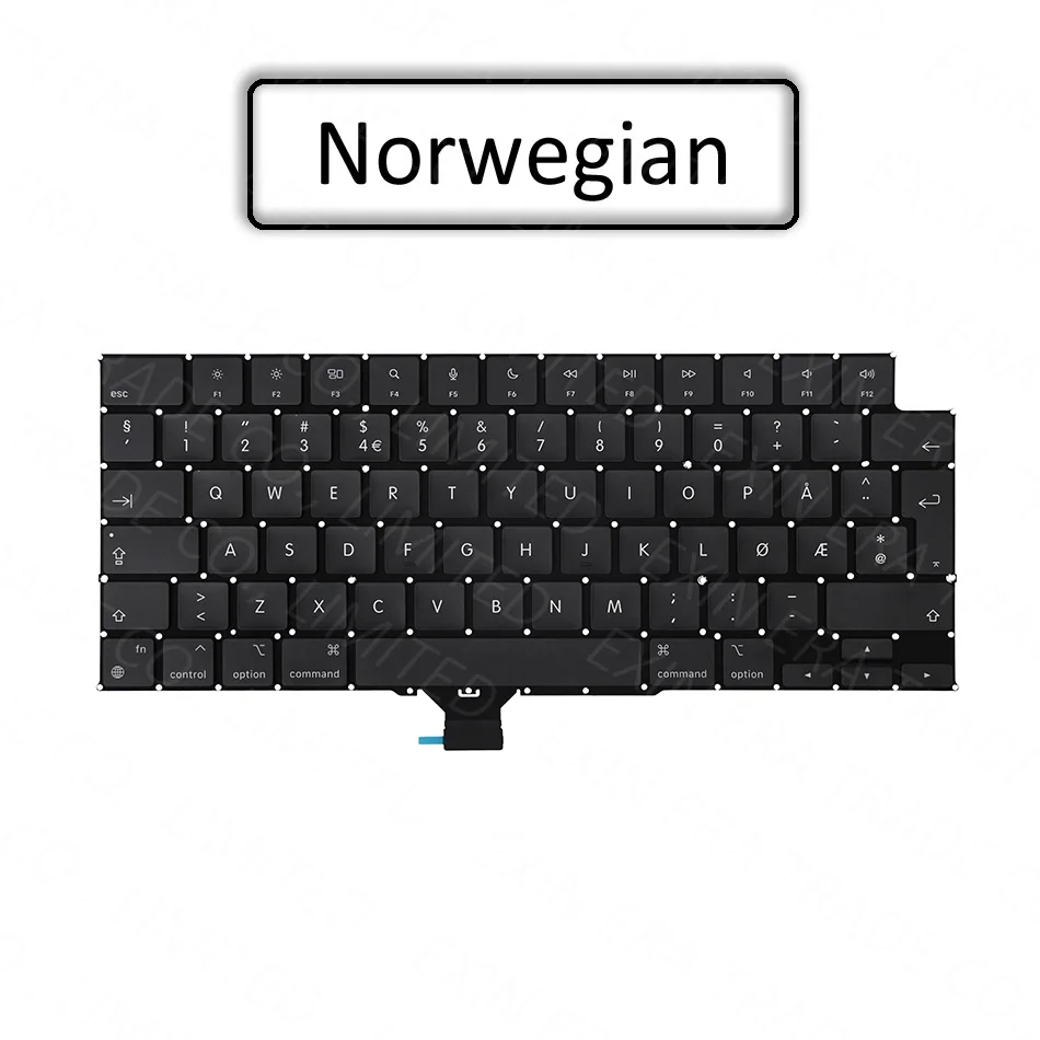 New Laptop A2918 A2992 US UK Euro Keyboard English for Macbook Pro Retina M3 14" French German Spanish Turkish Italian 2023 Year