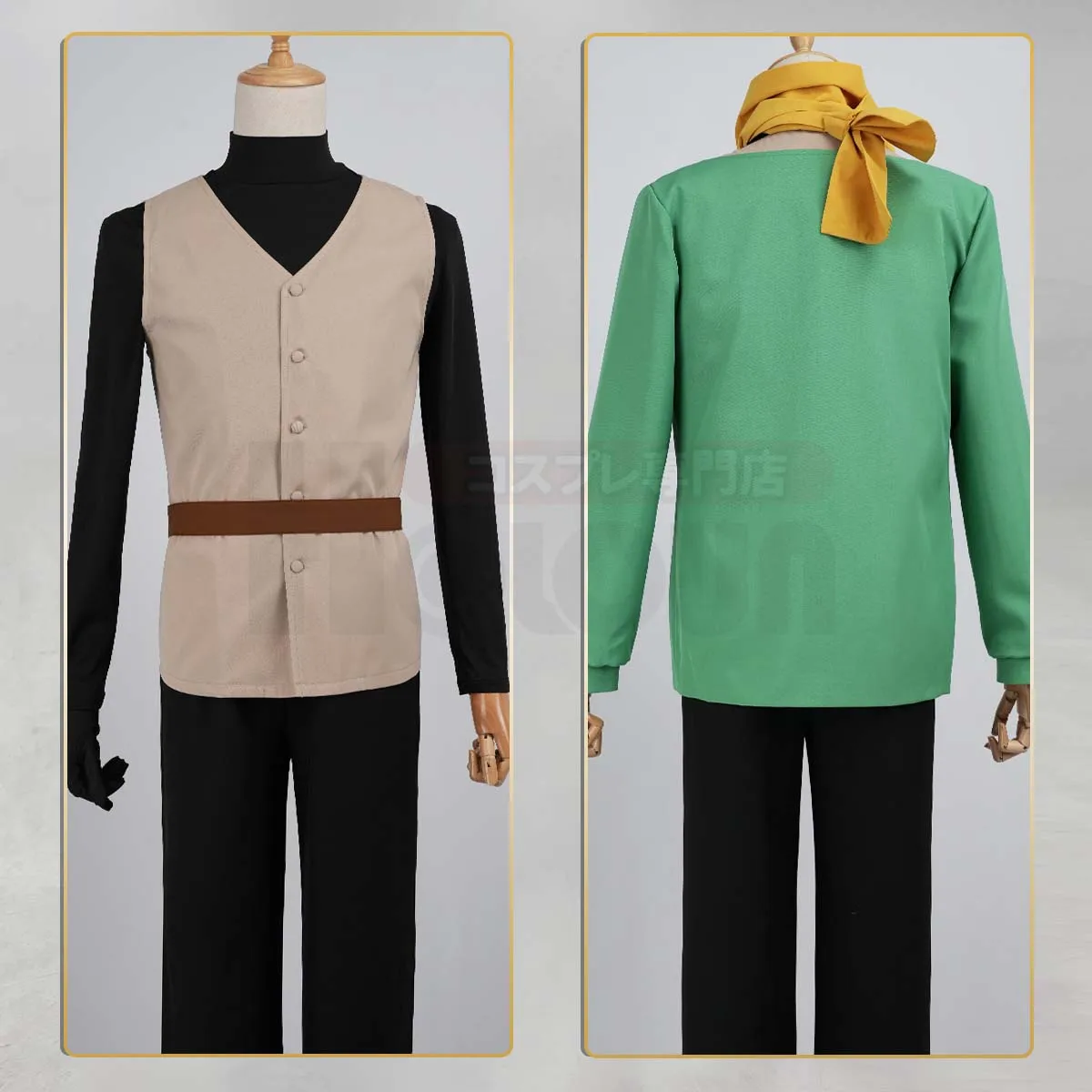 HOLOUN Natsuki Subaru Cosplay Costume Zero Anime Black Cloak Vest T-shirt Pants Scarf XS-3XL