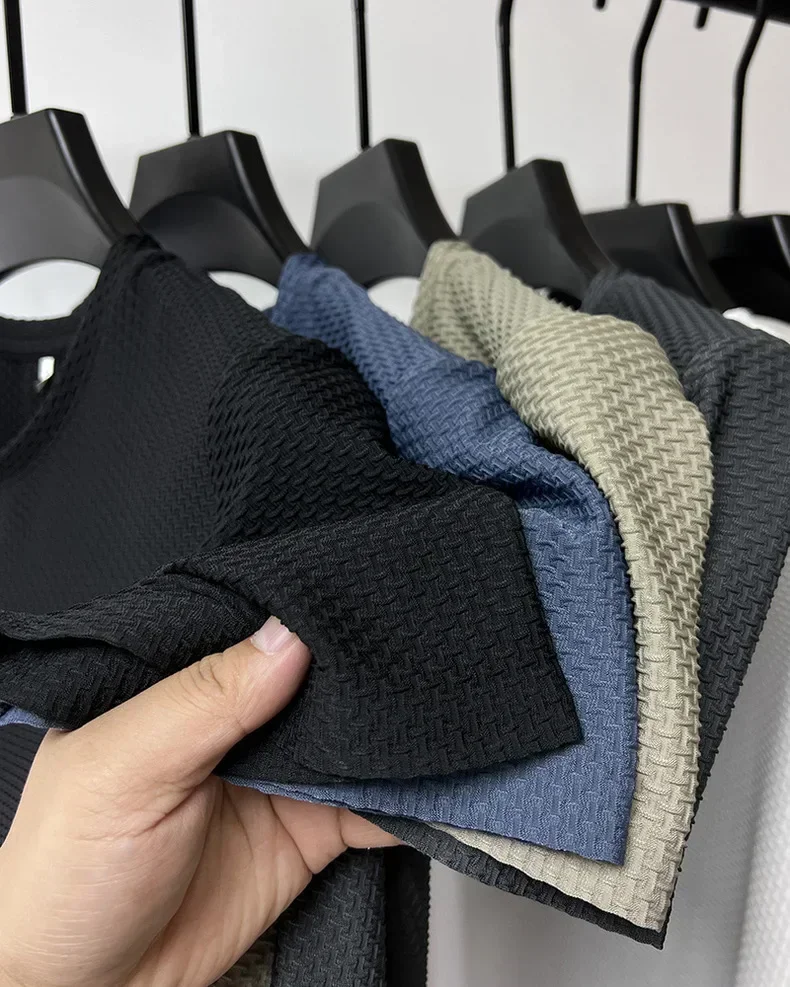 Fishing Hunting Sports Outdoor Hiking Running Summer Ice Silk High-End T Shirts Cycling Camping Men's Breathable Fashion T-Shirt