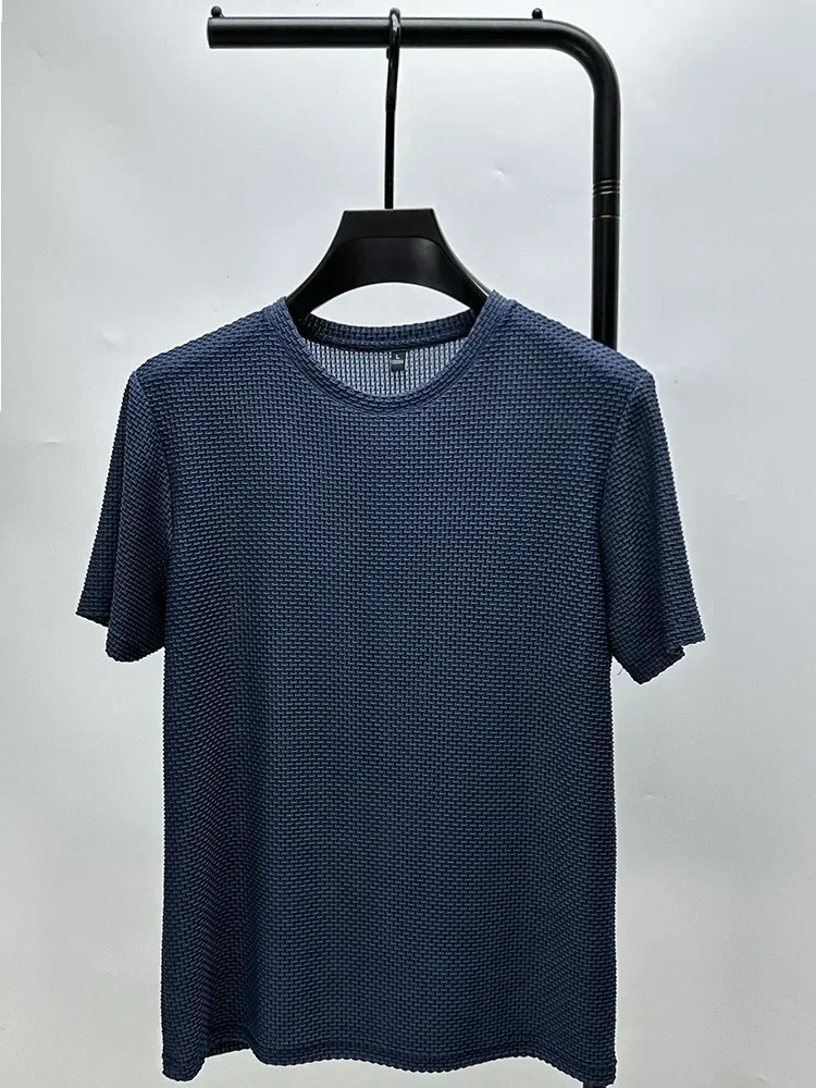 Fishing Hunting Sports Outdoor Hiking Running Summer Ice Silk High-End T Shirts Cycling Camping Men's Breathable Fashion T-Shirt