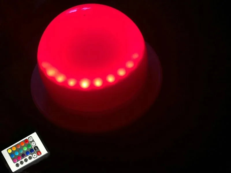 24key Remote Control Rechargeable RGBW Light Base Waterproof 5050SMD LED Module Hanging Furniture Mood Light Enhancer UnderTable