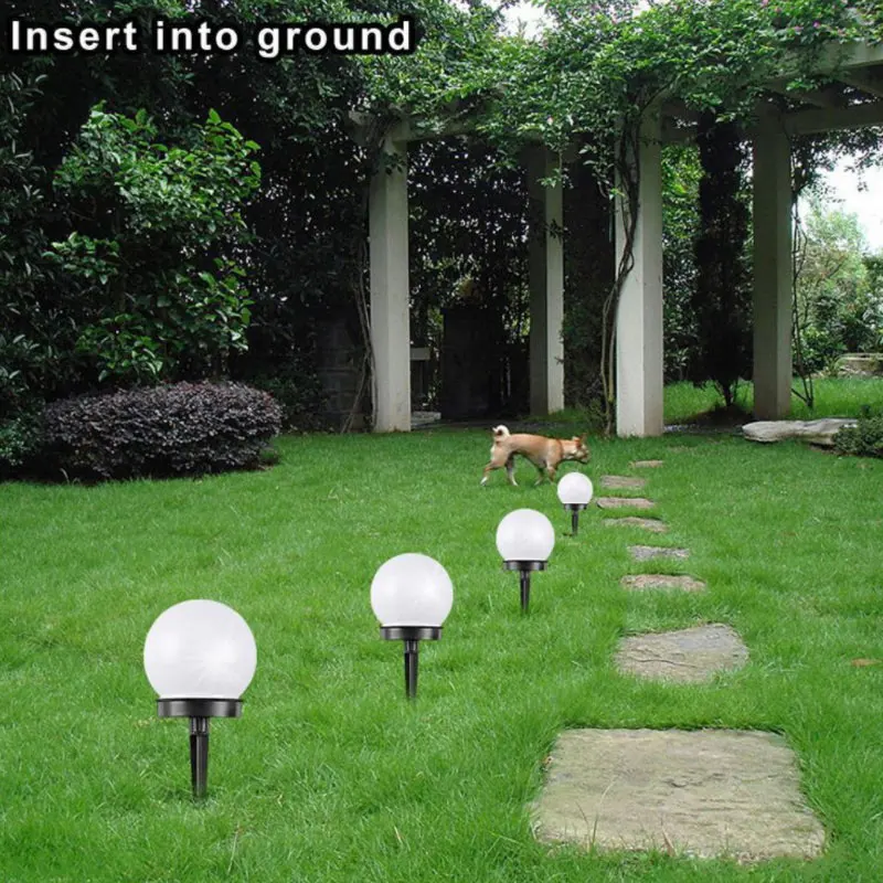 LED Solar Power Light IP65 Waterproof Outdoor Garden Street Trod Yard Lawn Lamp Road Courtyard Ground Landscape Lights Bulb