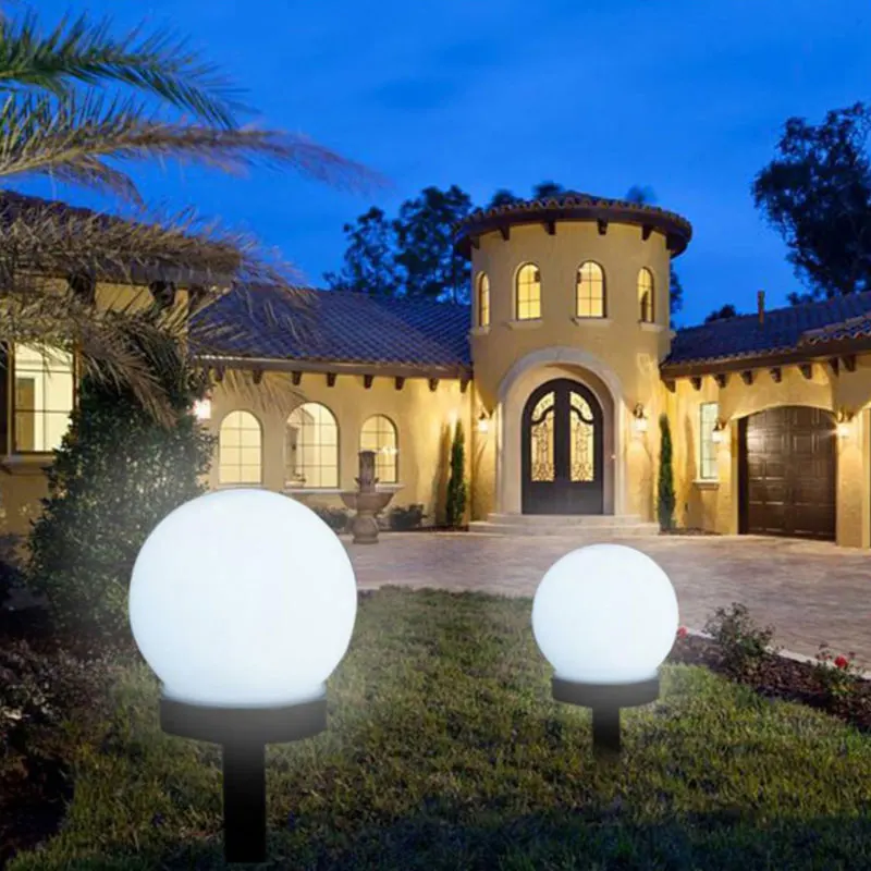 LED Solar Power Light IP65 Waterproof Outdoor Garden Street Trod Yard Lawn Lamp Road Courtyard Ground Landscape Lights Bulb