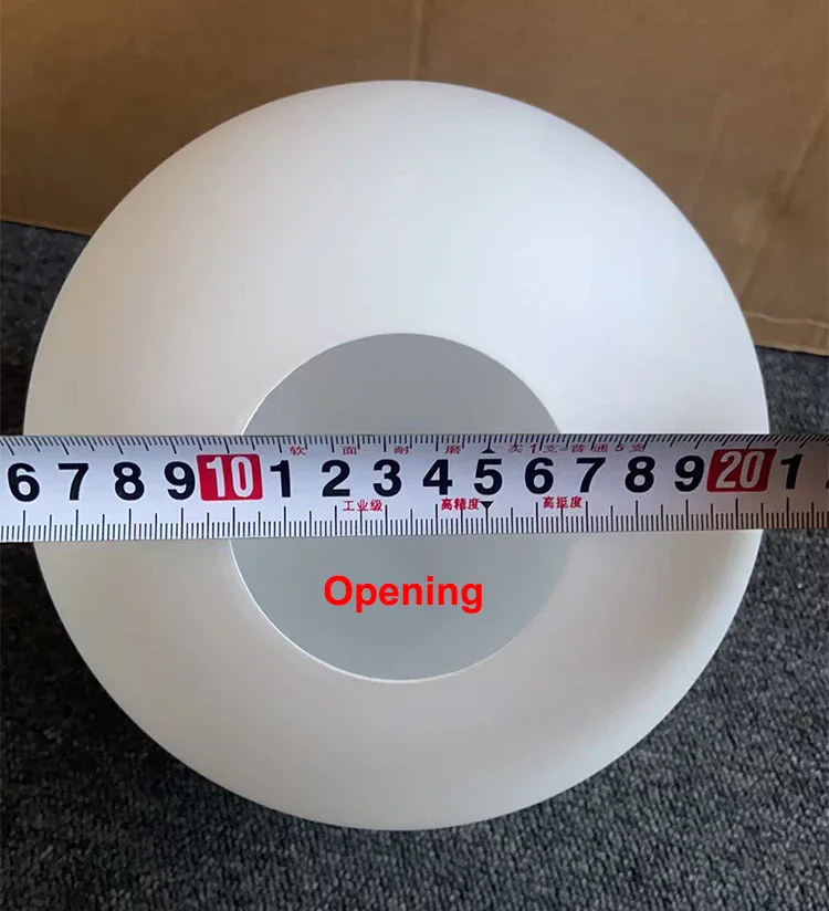 Black/Silver/Bronze D12/15/18/20cm DIY lampshade replaced with threaded metal matte white spherical glass lampshade
