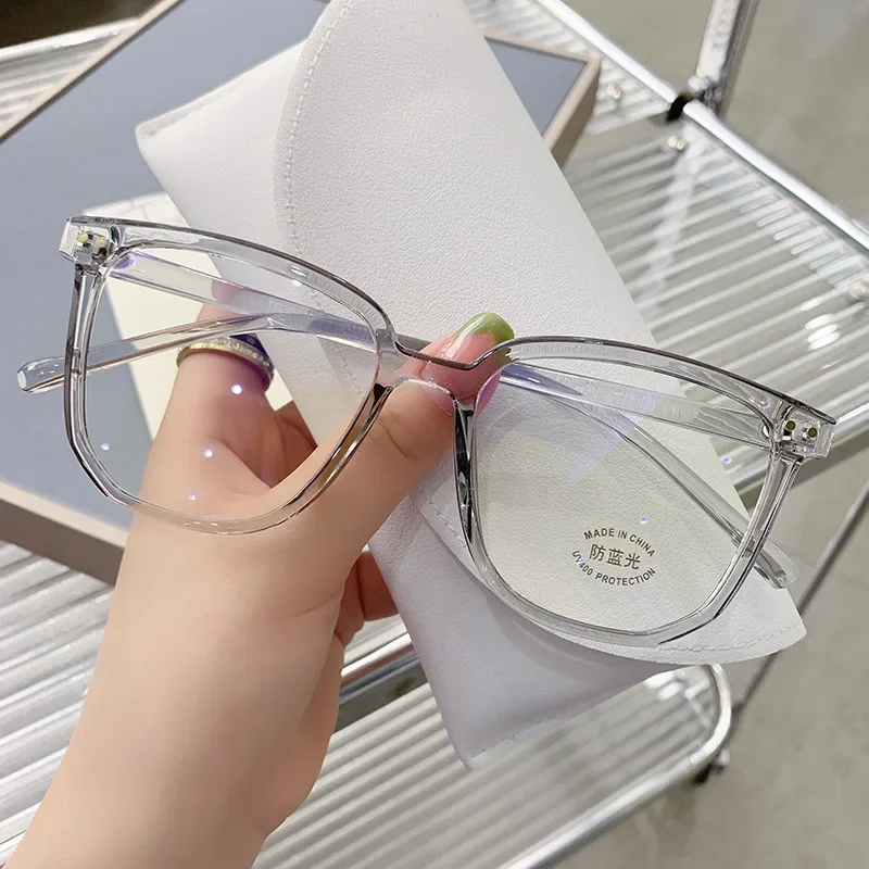 Women Stylish Oversized Reading Glasses Unisex Large Frame HD Lens Eyeglasses New Fashion Square Far Sight Eyewear for Female