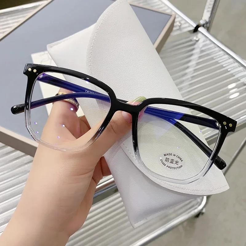 Women Stylish Oversized Reading Glasses Unisex Large Frame HD Lens Eyeglasses New Fashion Square Far Sight Eyewear for Female