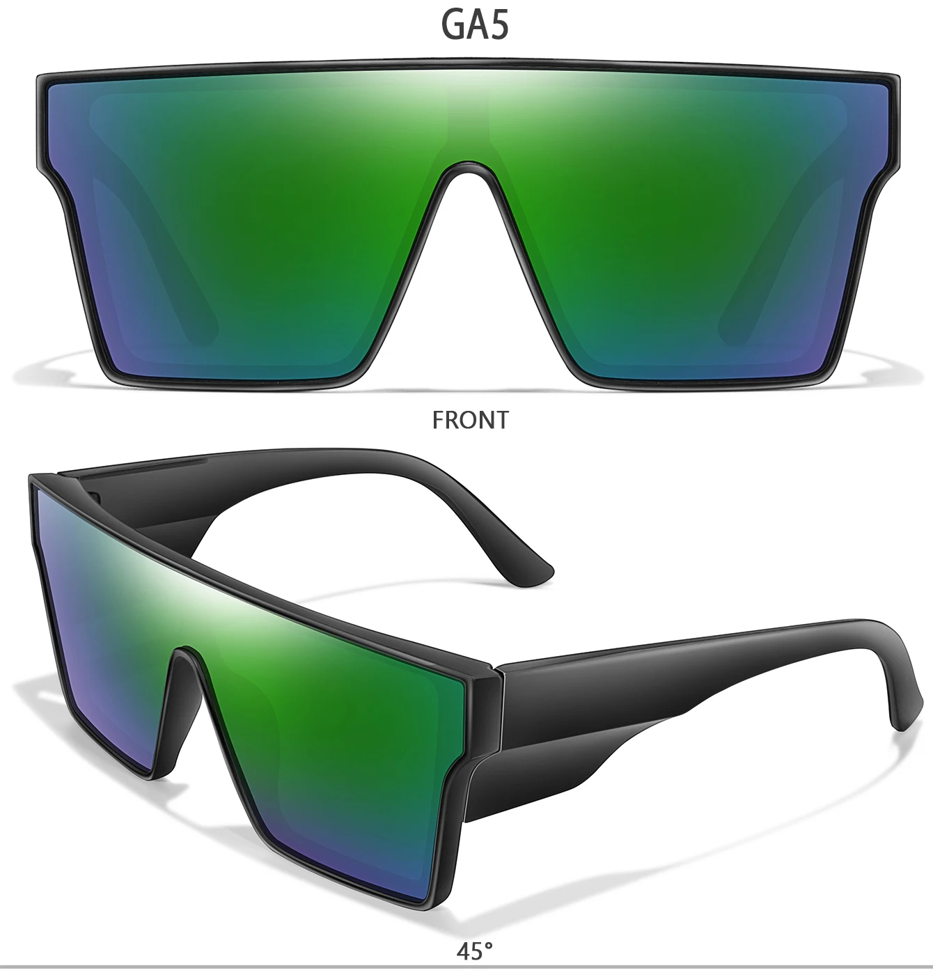 Big Frame Colorful Lens UV400 Cycling Sunglasses Hiking Running Driving Outdoor Sports Glasses for Men Women as Gifts Festival