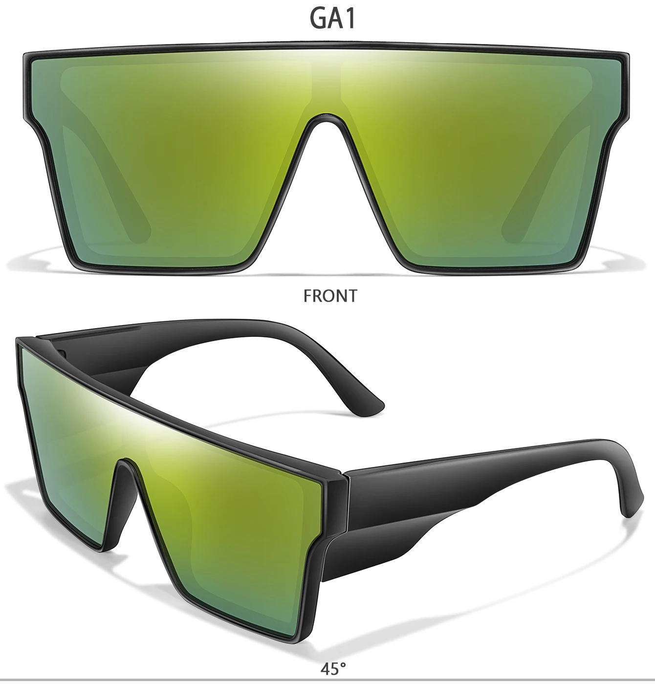 Big Frame Colorful Lens UV400 Cycling Sunglasses Hiking Running Driving Outdoor Sports Glasses for Men Women as Gifts Festival